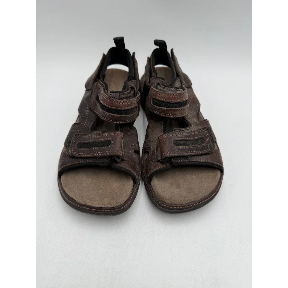 Clarks HUDSON 71812 Men's NEW Fisherman-Style Sandal Brown US Size 7 M
